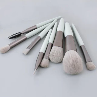 ชุดแปรงแต่งหน้า Makeup Brush แปรงเครื่องสําอาง ขนแปรงนุ่มปลอดภัยไม่แพ้ แบบพกพา8ชิ้น พกพาสะดวก