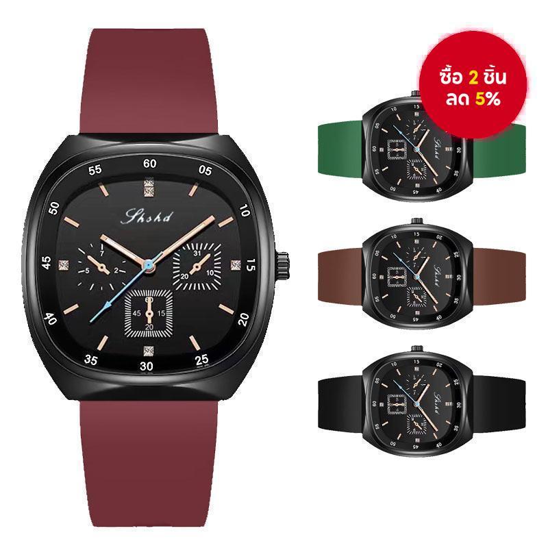 นาฬิกา Quartz Unise x สายซิลิโคนกันน้ํา ของขวัญอินเทรนด์ทุกวัน