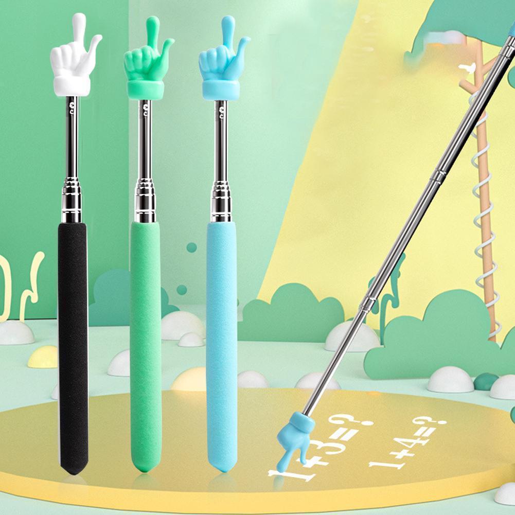 ลดล้างสต๊อกretractable Teacher Pointer Stick Hand Pointer Stick นักเรียน Finger Pointing F5 .LMENS