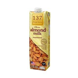 137ดีกรี นมอัลมอนด์สูตรไม่เติมน้ำตาล 137 Almond Milk No Sugar 1ltr.