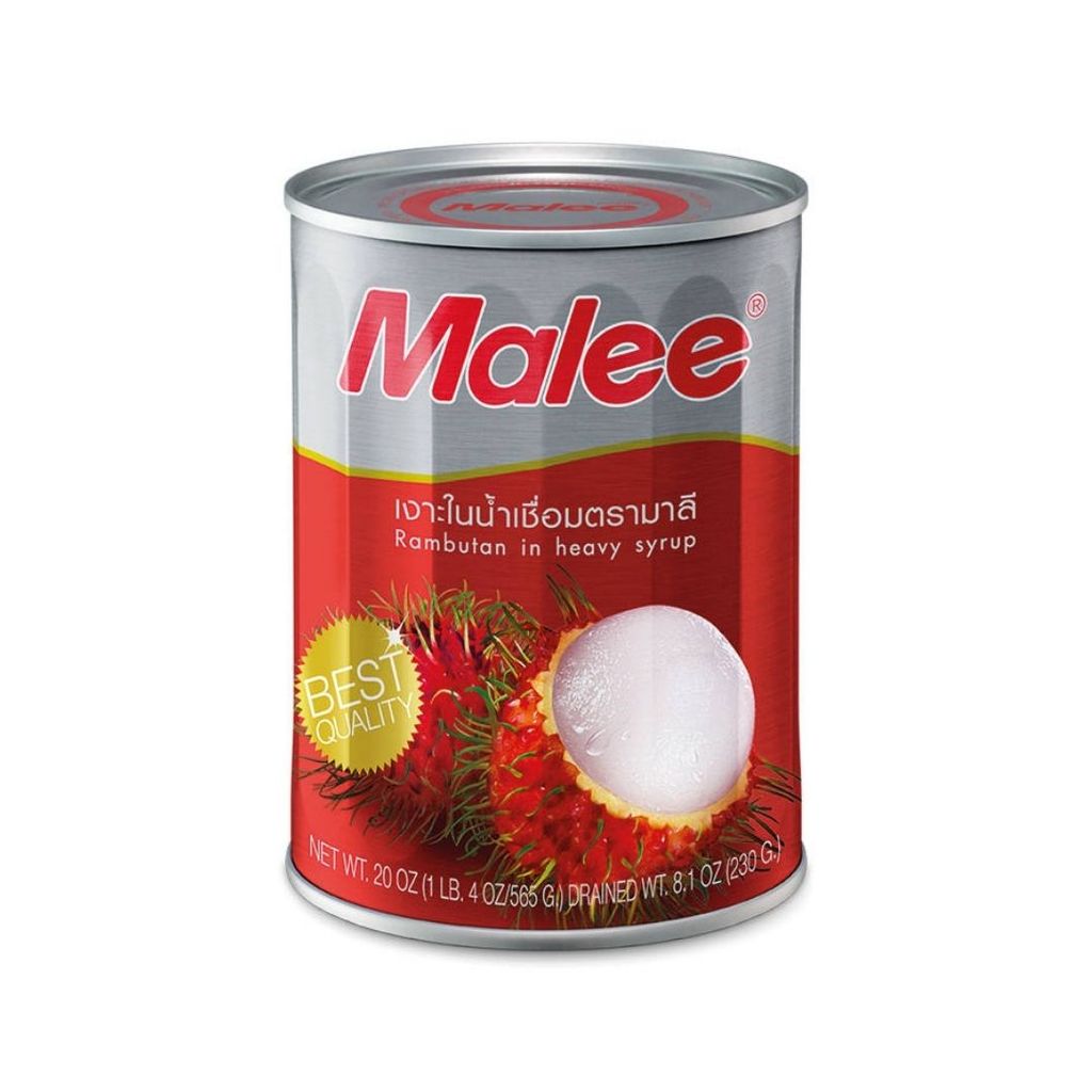 มาลี เงาะในน้ำเชื่อม Malee Rambutan in Syrup 565g.