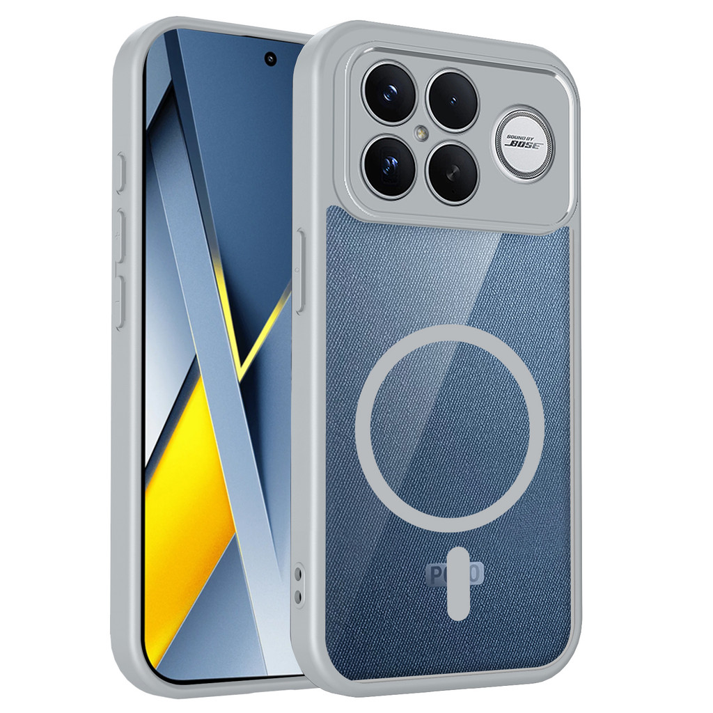 เคสโทรศัพท์แม่เหล็กหรูหราสําหรับ Poco F8 Pro/F8 Ultra Wireless Charging Clear กันกระแทกปกหลัง