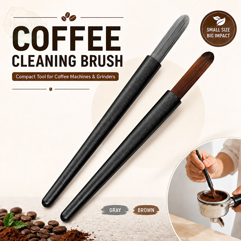 HomeBlissแปรงทำความสะอาดเครื่องชงกาแฟ แปรงทำความสะอาดผงกาแฟ แปรงทำความสะอาดเครื่องบดกาแฟ อุปกรณ์กาแฟ