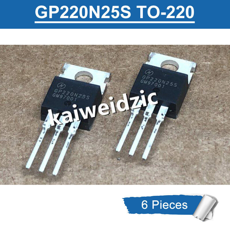 6pcs GP220N25S TO-220 HGP220N25S GP 220N25S 220N25 GP220N255 TO220 93A/250V N-channel Power MOSFET ท