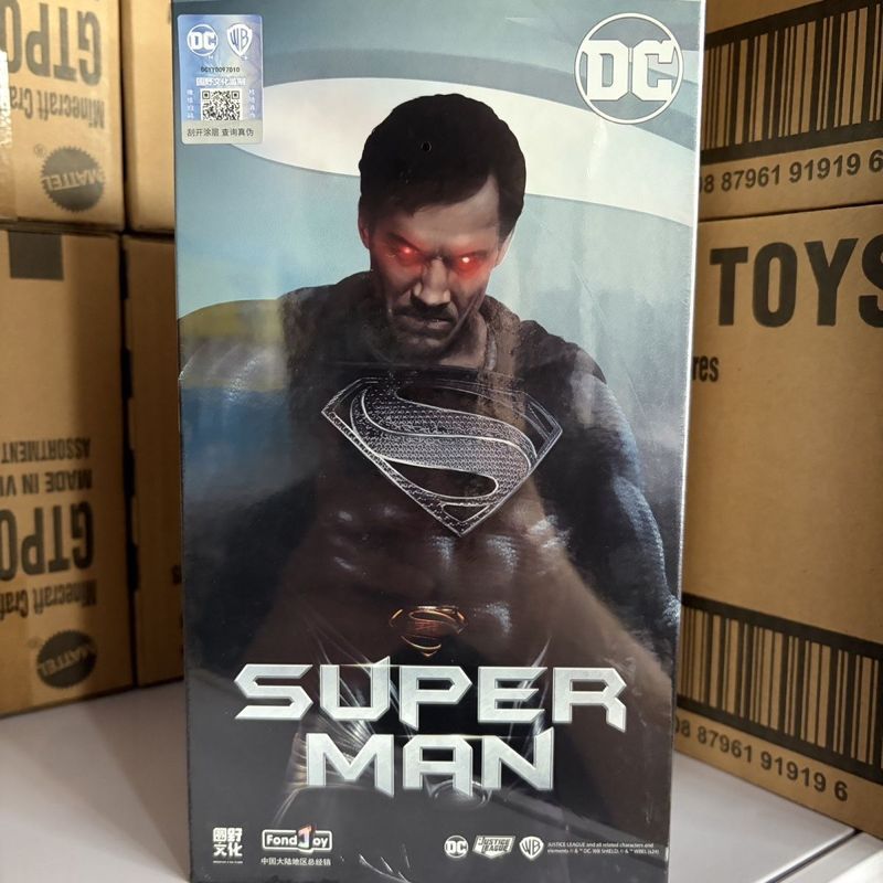 [คลังสินค้าพร้อม] FondJoy Fanle 1/9 Black Superman Action Figure ใหม่เอี่ยม