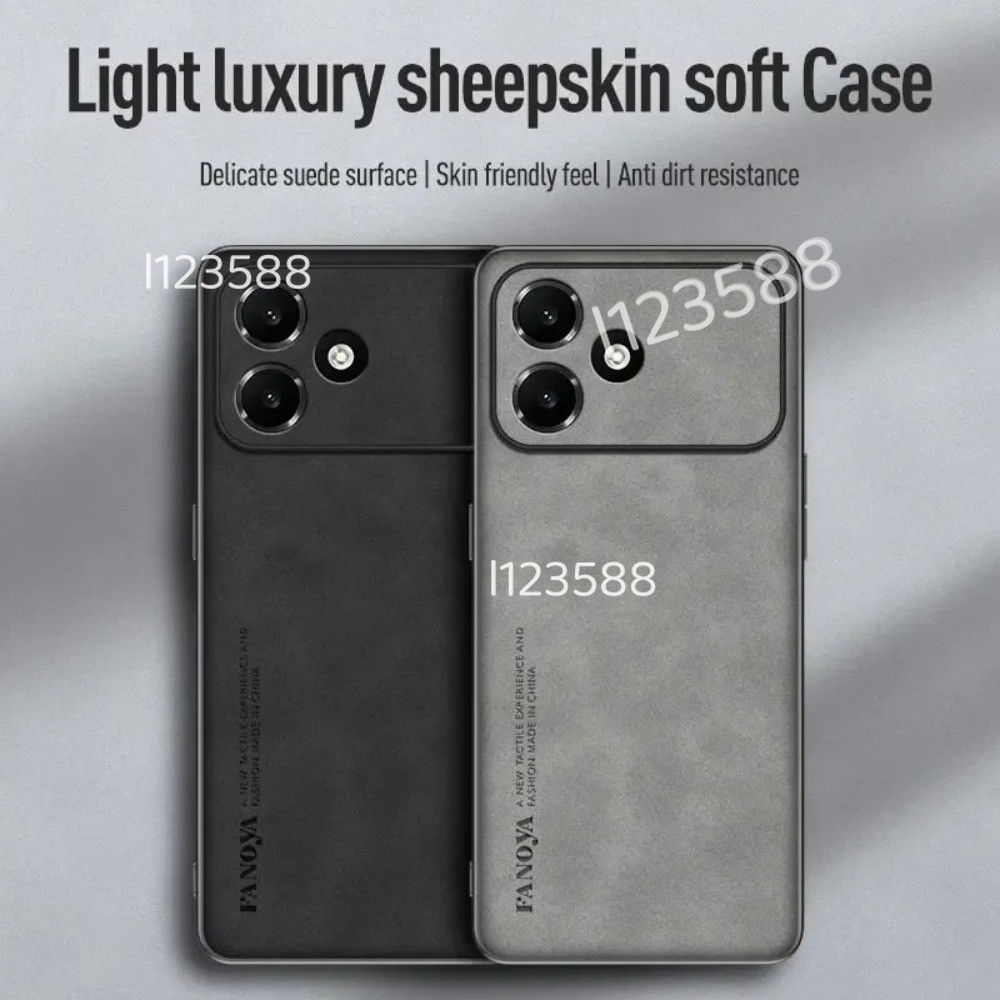 หรูหราหนังแกะปลอกหนังสําหรับOppo A6C 4G 2026 OppoA6Cแฟชั่นซิลิโคนMatte Textured Lambskinเคสโทรศัพท์ShockProofกันชนปกอ่อน
