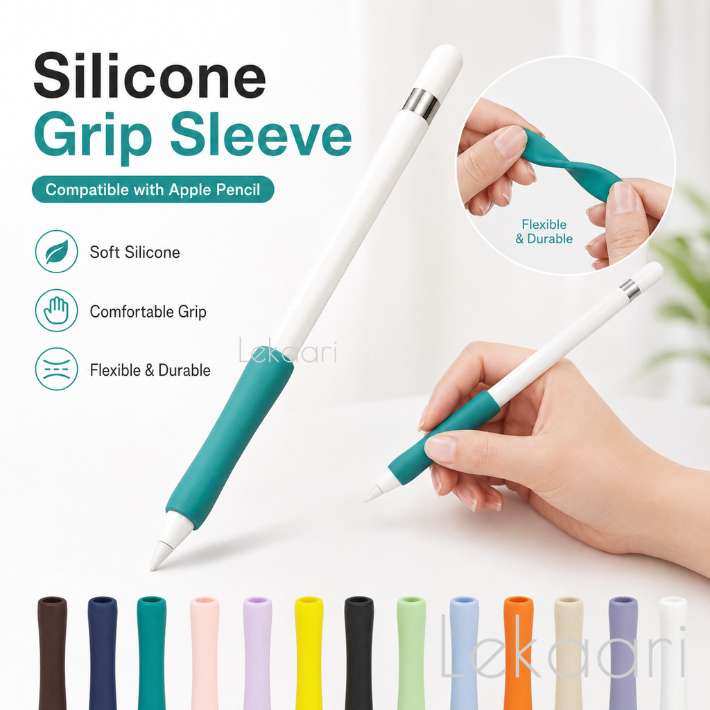 ฝาครอบด้ามจับซิลิโคนเข้ากันได้กับ Apple Pencil Pro 2 1 USBC ปลอกกันลื่นสบายถือปลอกยืดหยุ่นแบบนุ่ม