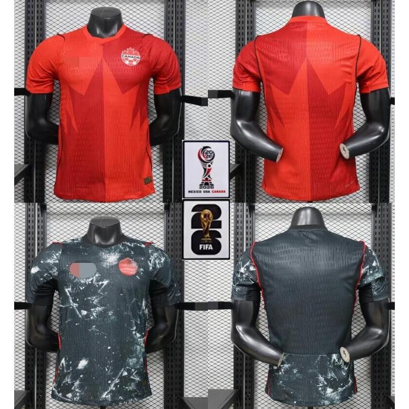 Player Version  26-27 Canada home Away Jersey Football High Quality Shirts Short Sleeves