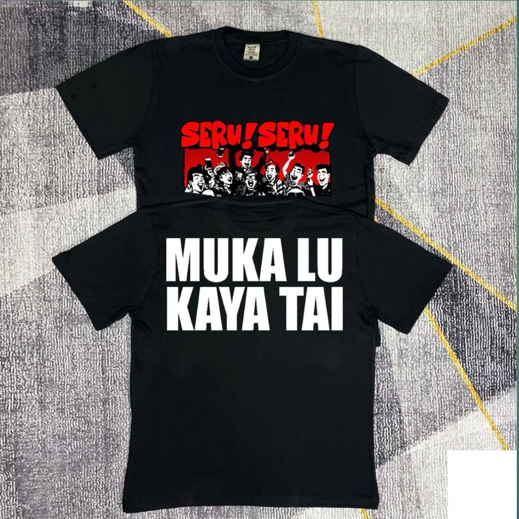 KATUN FUN FUN FUN YOUR FACE RICH TA1 เสื้อยืด Distro เสื้อยืดสําหรับผู้ชายและผู้หญิง Combed Cotton 2