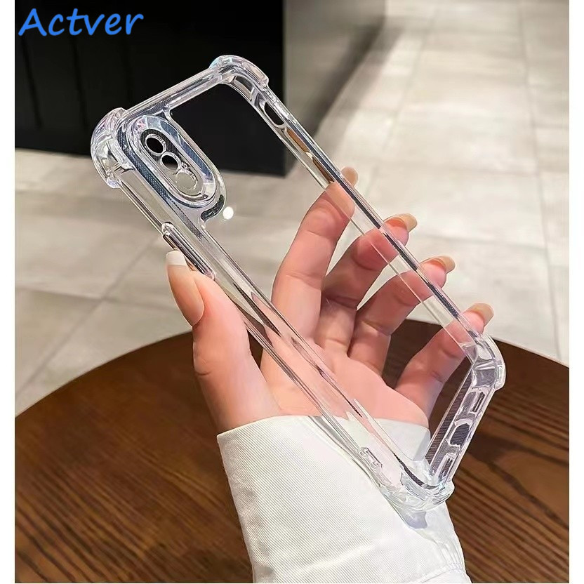⚡️ส่งจากไทย⚡️เคสสำหรับ iPhone 16E i6 6s 6plus 6splus i7 i8 SE2 SE3 7plus 8plus 7+ 8+ X XS XR Xsmax 17 17Pro Max 17Air พร้อมส่ง กันกระแทเคสป้องกันการกระแทกโปร่งใสสำหรับเคสโทรศัพท์มือถือ