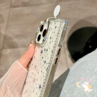 เคสโทรศัพท์แบบใหม่ใสที่มีเพชรจำนวนมาก เหมาะสำหรับ IPhone 17 16 13 16 14 ProMax 15 16 11 15 Plus 17 12 15 12PRO