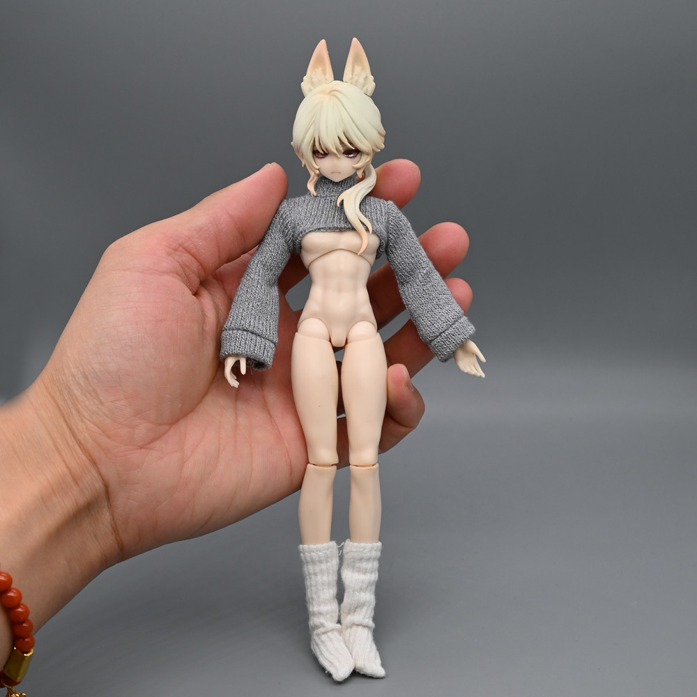 8 คะแนน Sicilian Past mjd เสื้อผ้า Skinny คอเต่า Top bjd Body สั้นสัมผัสเอว ob เสื้อกันหนาวแขนยาวเสื