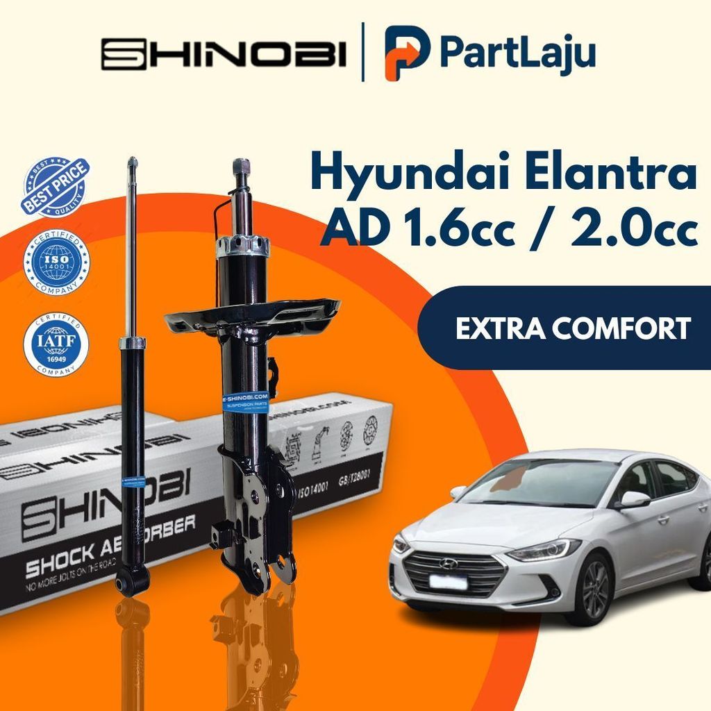 E-Shinobi Hyundai Elantra AD 1.6 2.0 2017-2020 โช้คอัพแก๊สหน้าและหลัง
