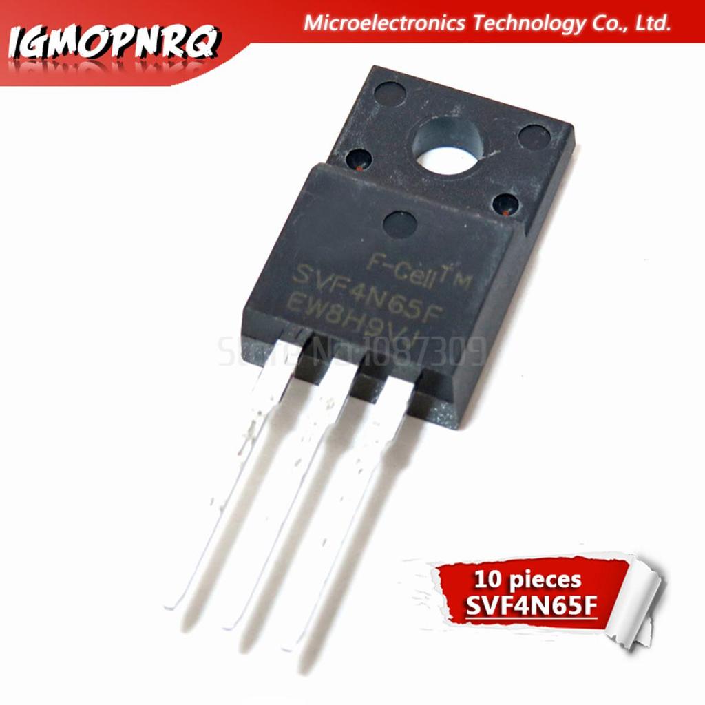 10pcs SVF4N65F 4N65F SVD4N65F TO-220F SVF7N65F SVF12N65F mos field effect ทรานซิสเตอร์ 7N65 12N65