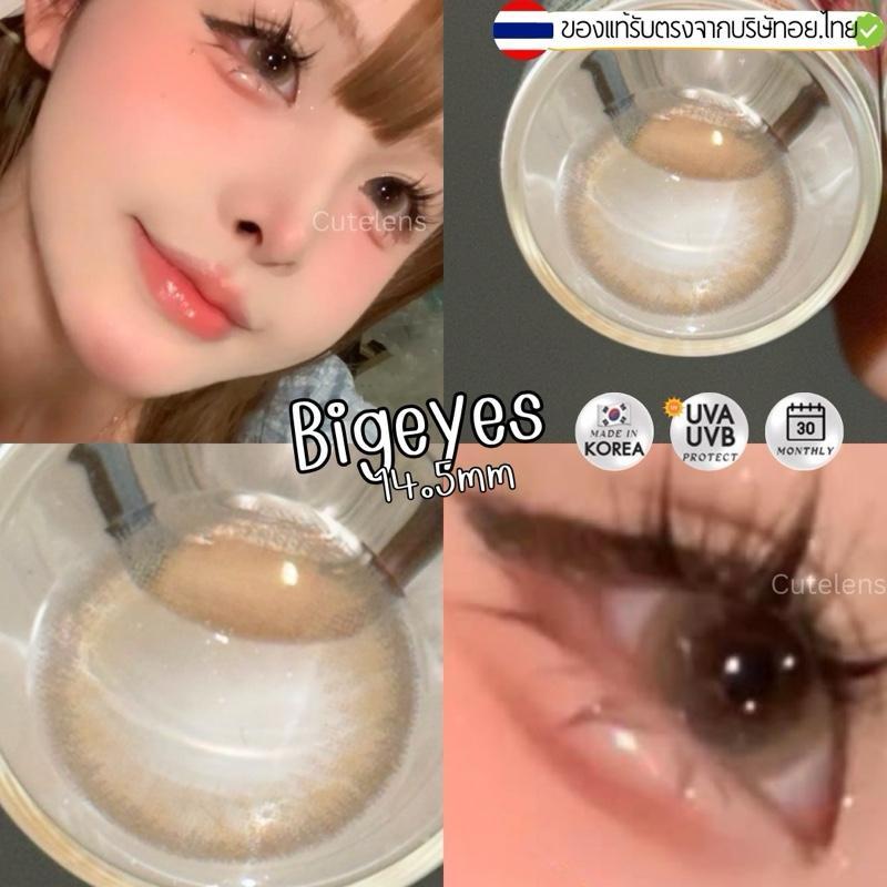 พีเอ็น Brown 14.5mm ขนาดตาโต (Bigeyes) สายตาปกติ  กรองแสง uv ️จดทะเบียนถูกต้อง คอนแทคเลนส์สัญชาติเกาหลี รายเดือน