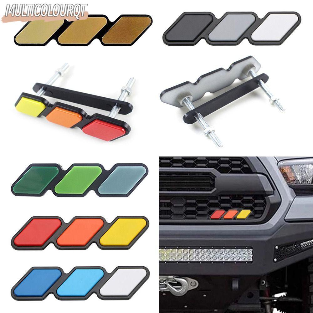 MULTICOLOURQT Emblem สําหรับ Tacoma 4Runner Scratch Protector สําหรับ Toyota รถป้องกัน