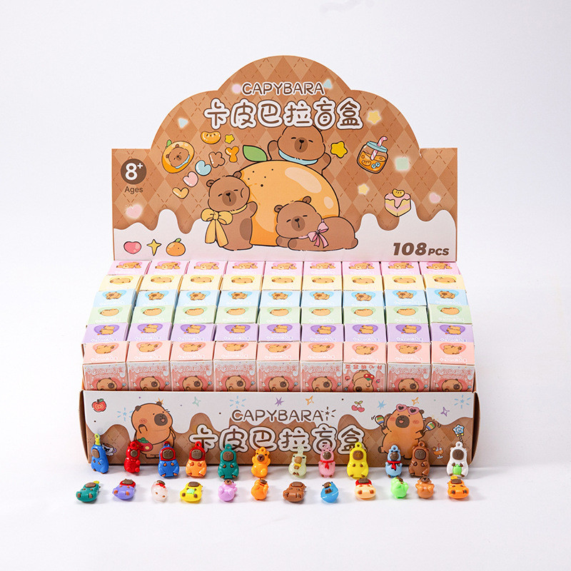FF รัฐนิว 108 ชิ้น! กล่องตาบอด Capybara น่ารัก A-GK041