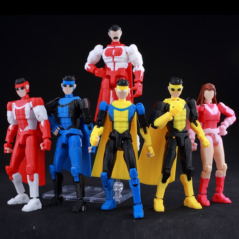 Titan 13 T13 Action figure ตุ๊กตาการ์ตูนตัวละครเคลื่อนย้ายได้ 9l3d พิมพ์ โมเดลเด็กผู้ชายที่อยู่ยงคงกระพัน ของสะสมตกแต่ง