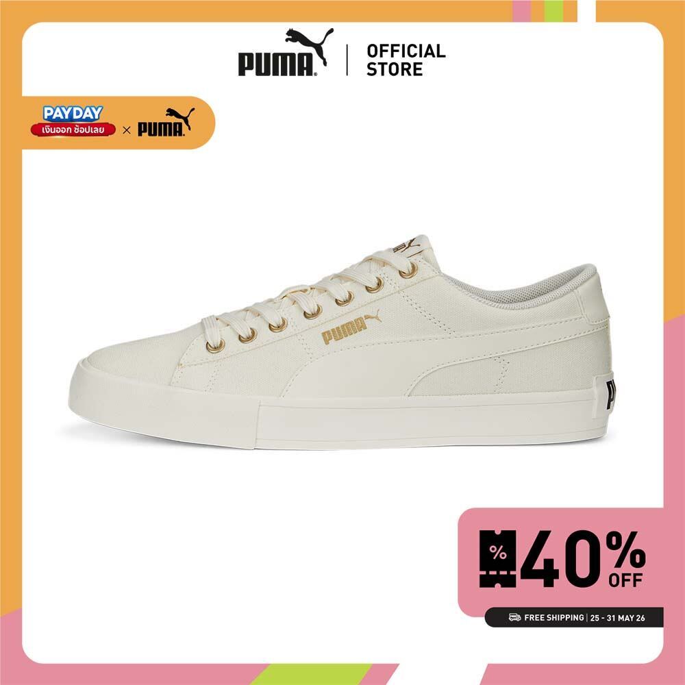 PUMA Basics รองเท้าผ้าใบ Bari Casual Canvas สีขาว - 38938304