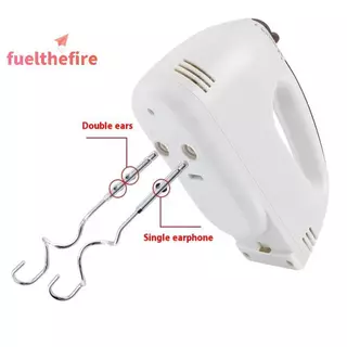 [Feel] 1/2/4 ชิ้นเครื่องตีไข่ไฟฟ้ากวนตะขอ,สแตนเลสทนทานมือถือไข่ปัดผสม Sti Kitchen Mixer [ใหม่]