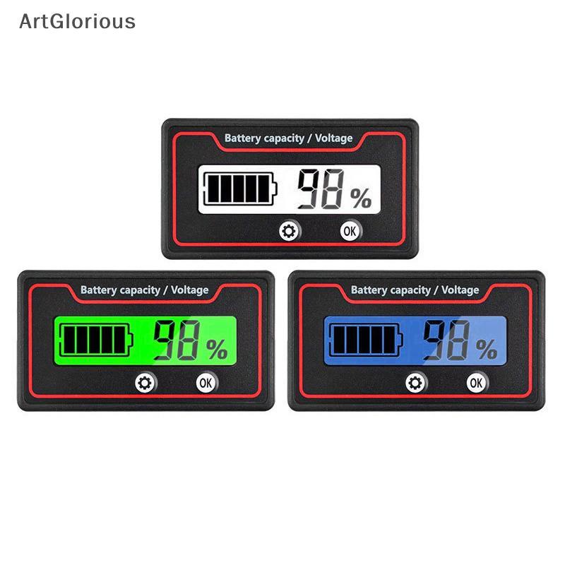 Art ชาร์จตัวบ่งชี้ระดับ 12V 24V 36V 48V 60V 72V ความจุเครื่องทดสอบจอแสดงผล LED เครื่องทดสอบโวลต์มิเตอร์ N