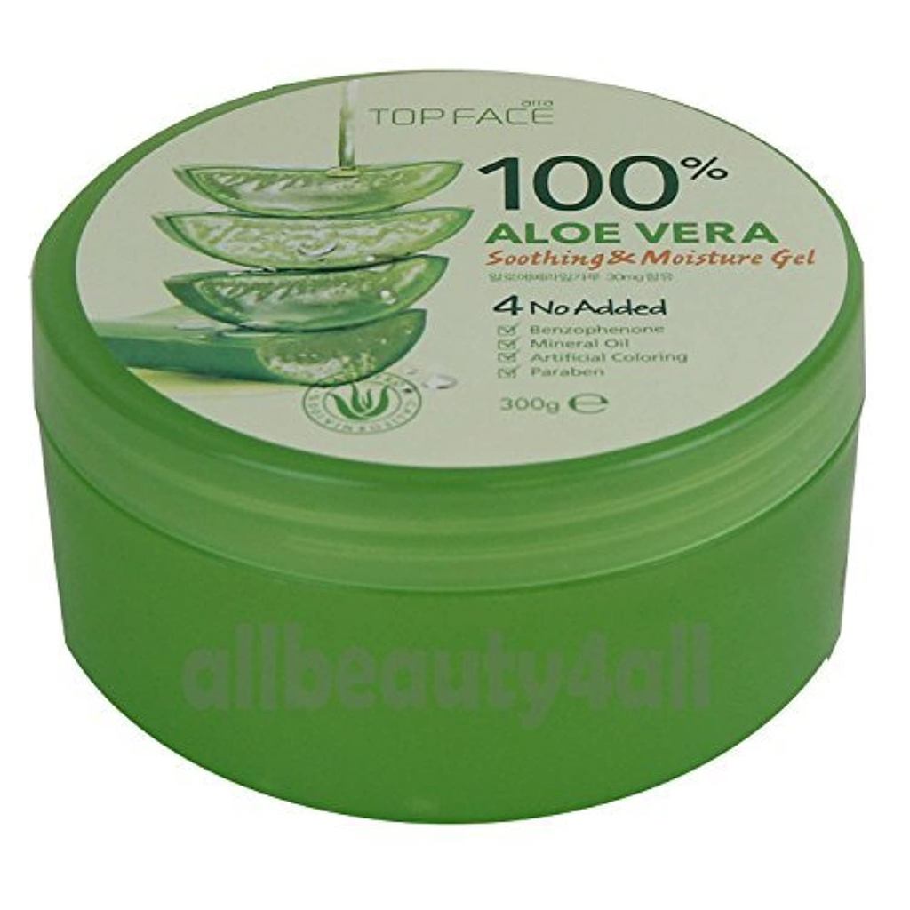 TOPFACE 100% Aloe Vera ing & Moisture Gel 300g,10.58 oz (Made in Korea) M0QB