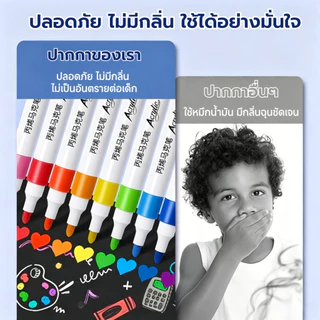 ปากกามาร์คเกอร์ ปากกาอะคริลิค ปากกามาร์กเกอร์อะคริลิค ปากกาอะคริลิค เครื่องหมาย 12/24/36/48/60/80/120สี