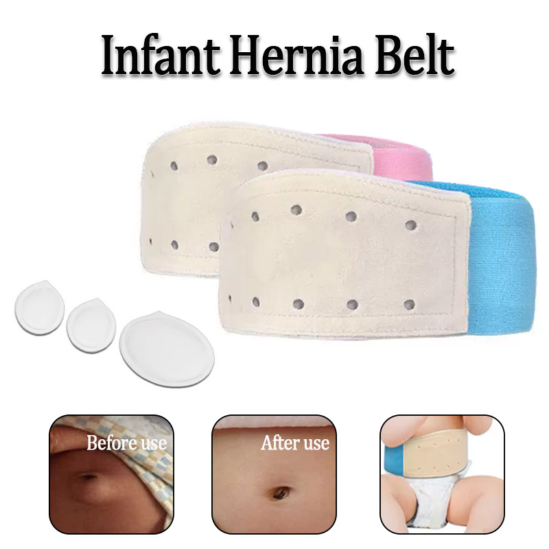 Baby Inguinal Umbilical Hernia Belt Medical Breathable Navel Bulge Care Support Belt with 3 Hernia P