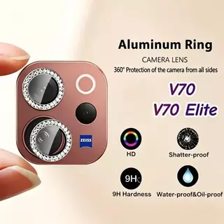 ฟิล์มกล้อง เพชร For VIVO V70 V70FE V70E LITE V29 V27 V27Pro Y100 Y04 Y04S ฟิล์มกันรอย ดีไซน์เพชร ฟิล์มเลนส์กล้องโลหะ