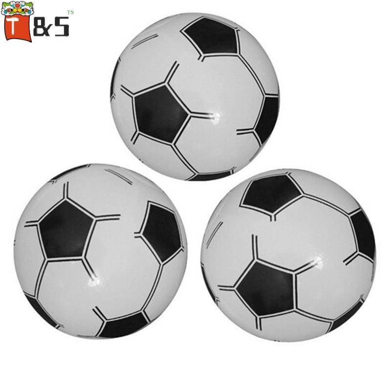 T&S 38 ซม.Inflatable Blow Up Novelty Football Beach Ball Soccer Ball Kids Outdoor Toy {th}