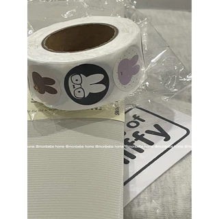 สติ๊กเกอร์ติดกล่องพสัดุ สติ๊กเกอร์ลายmiffy กล่องขนม 500ดวง/ม้วน สติ๊กเกอร์วงกลม พ้อมส่ง!!!