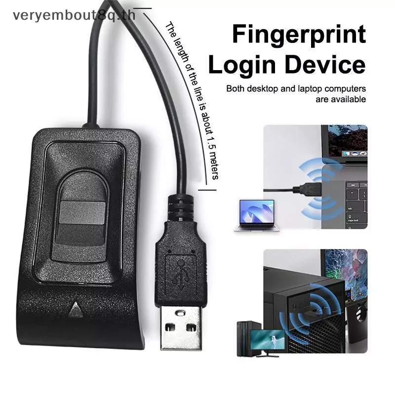 YEM USB เครื่องอ่านลายนิ้วมือสแกนลายนิ้วมือสำหรับ Windows 10 11 thumbnail 4