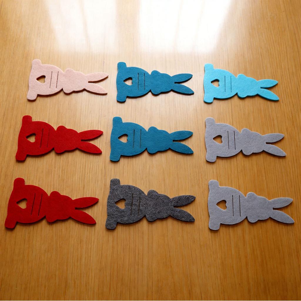 ซื้อดีที่สุด1 Fdit Easter Bunny Cash Holder Felt Rabbit Money Clip with Playful Design for Holiday P