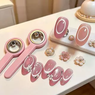 แม่เหล็กตาแมวรูปแหวน สร้างลายเล็บ 3D สำหรับร้านทำเล็บและใช้งานที่บ้าน DIY ทำเล็บสวย