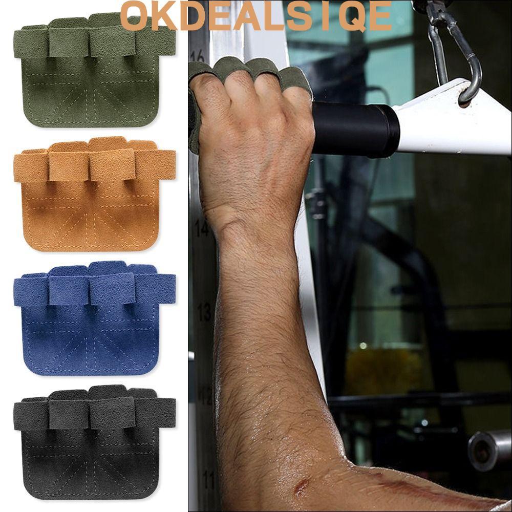 OKDEALS1QE 1PC/ 1 คู่ Palm Pad, Anti-Slip Cowhide หนังยกน้ําหนักถุงมือ,อุปกรณ์เสริม 9 สีการฝึกอบรมฟิตเนส