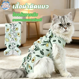 เสื้อผ่าตัดแมว เสื้อผ้าฆ่าเชื้อหลังผ่าตัด เสื้อผ้าหย่านม ป้องกันการเลีย แบคทีเรียแยก ระบายอากาศและสะดวกสบาย
