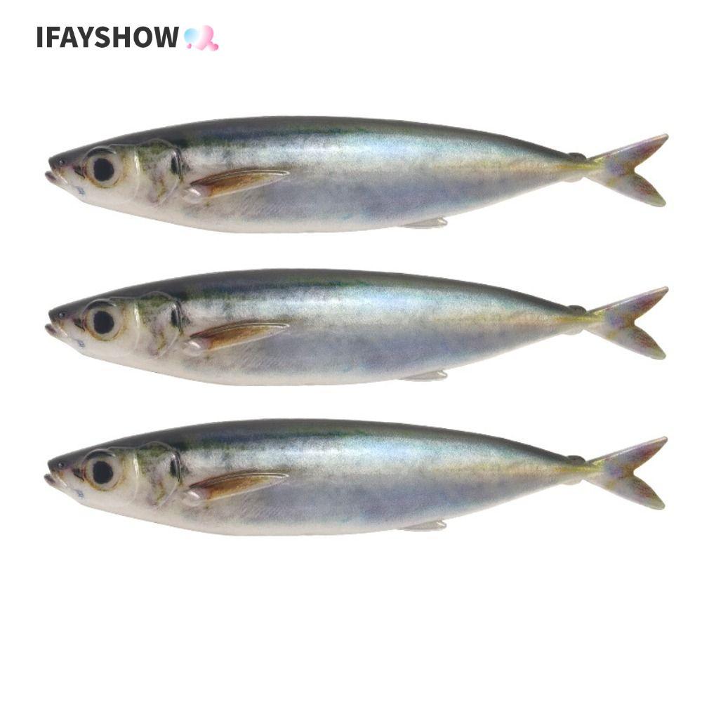 IFAYSHOW เหยื่อตกปลาแบบนุ่ม, 15 ซม. แยกหางเหมือนจริง|ล่อ, พรีเมี่ยมสมจริงพลาสติกอ่อนทนต่อการฉีกขาด หลอก ตกปลาล่อน้ําจืด