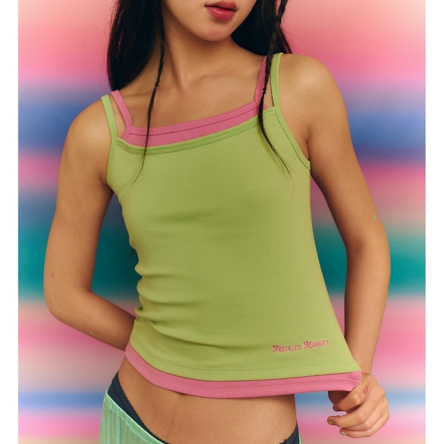 The Freckled Market - Layered Camisole Top เสื้อสายเดี่ยวเลเยอร์