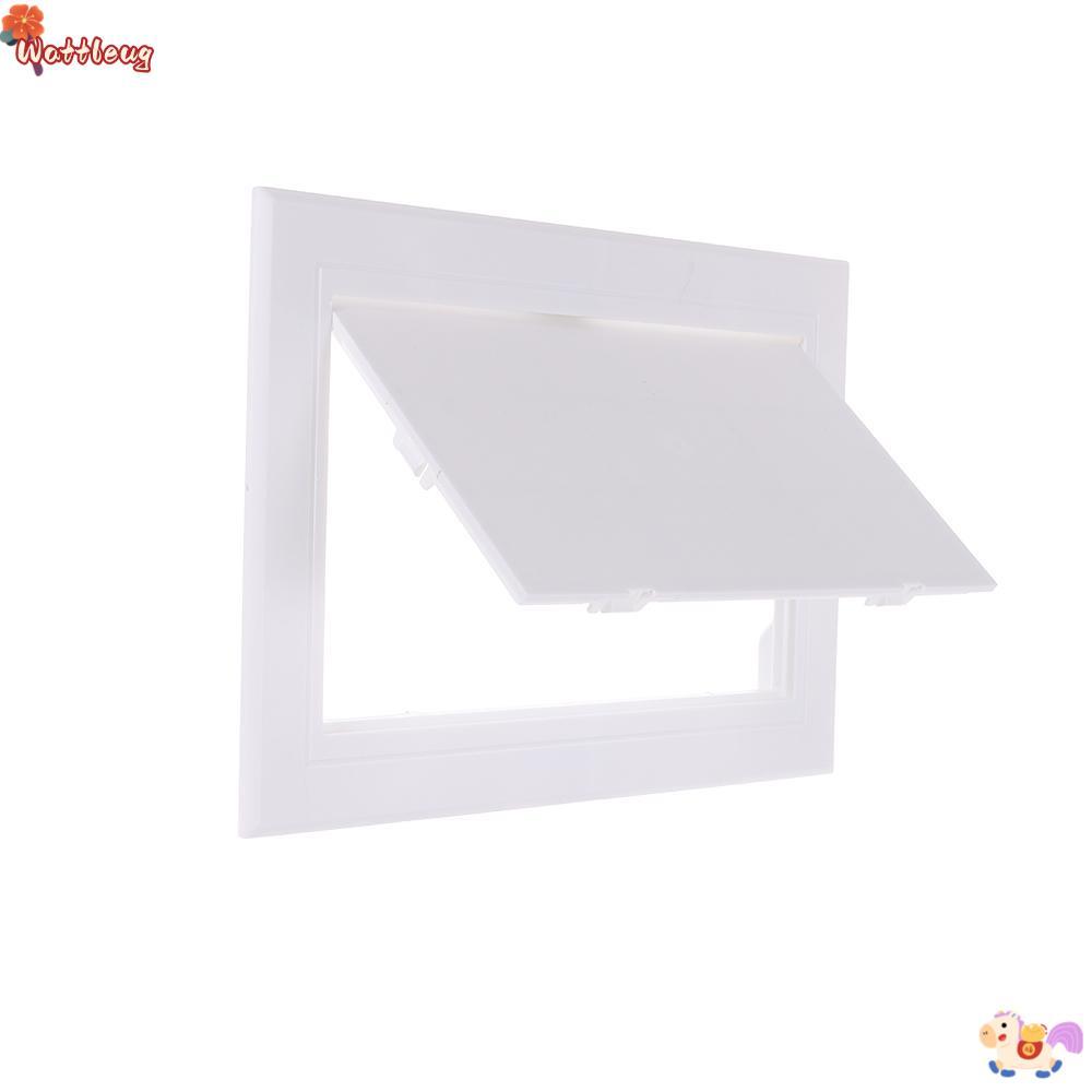 WATTLEUG Access Panel Door, พลาสติกสีขาวเปิด Flap Cover แผ่น, กล่องประตูล็อคที่ถอดออกได้ ABS Access Hatch ฝาครอบประตูเพดานผนัง
