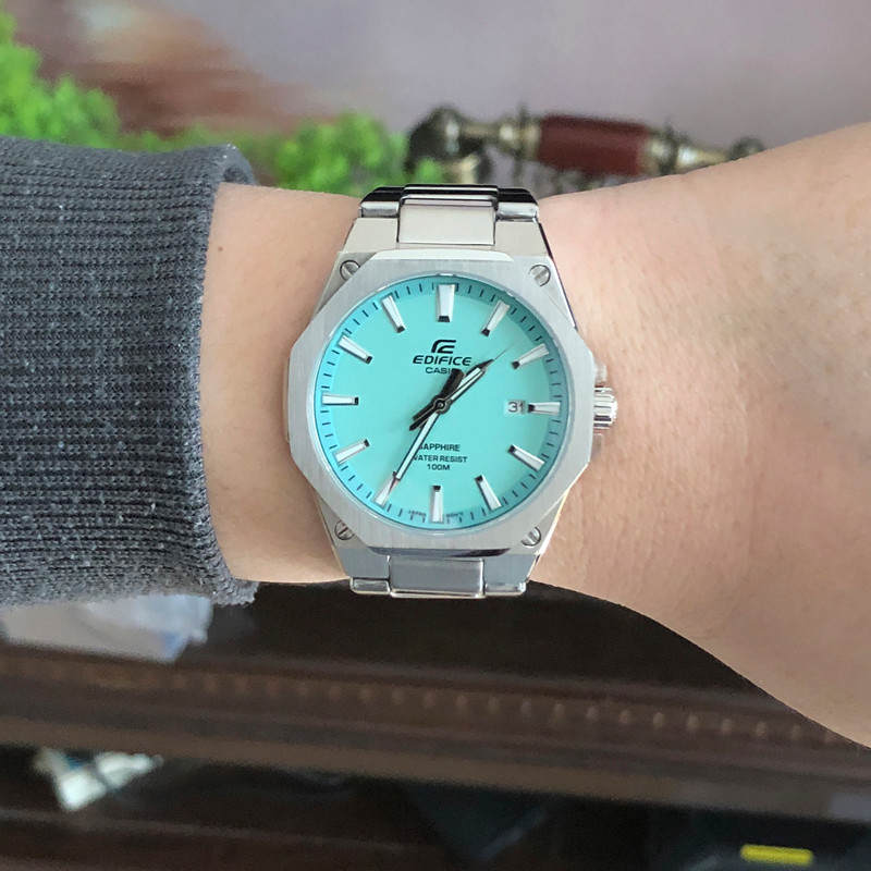 นาฬิกา Casio EFR-S108D-2B/2A/3AV/EFV-100D-9A/8A นาฬิกาข้อมือผู้ชายควอตซ์กันน้ํา