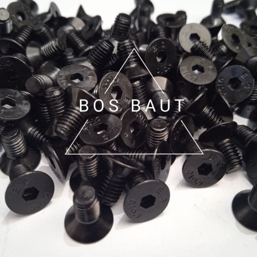 STEEL L-BOLT M5X10 - B/O JFL M5x10 P0.8 สีดํา