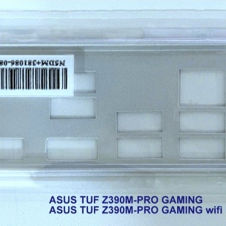 FE บล็อกหลัก ASUS TUF Z390M-PRO GAMING, ASUS TUF Z390M-PRO GAMING WIFI (เมนบอร์ด IO Shield: 337)