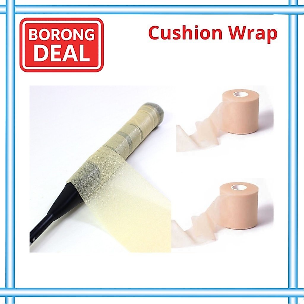 ไม้แบดมินตัน Cushion Wrap เบาะเทนนิส Cusion Tape Sport Tape 1 ม้วน LG