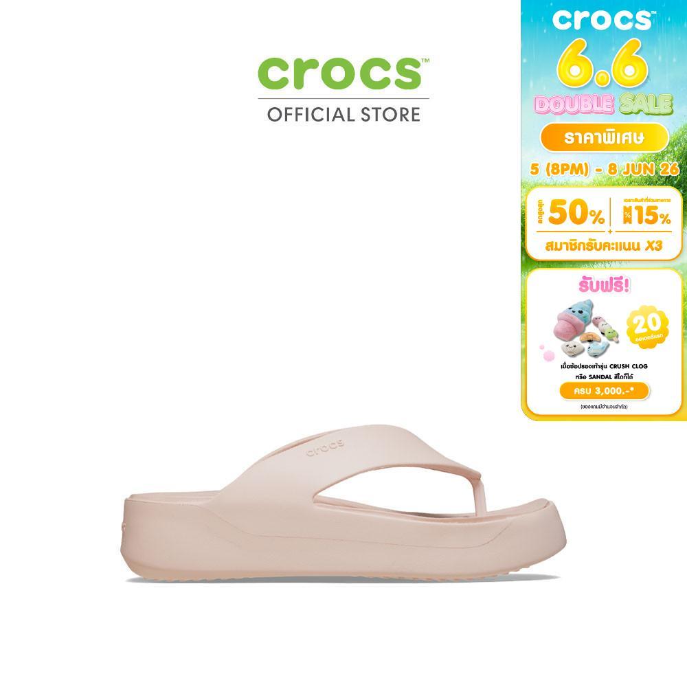 CROCS รองเท้าแตะผู้หญิง GETAWAY PLATFORM FLIP  รุ่น 2094106UR - QUARTZ