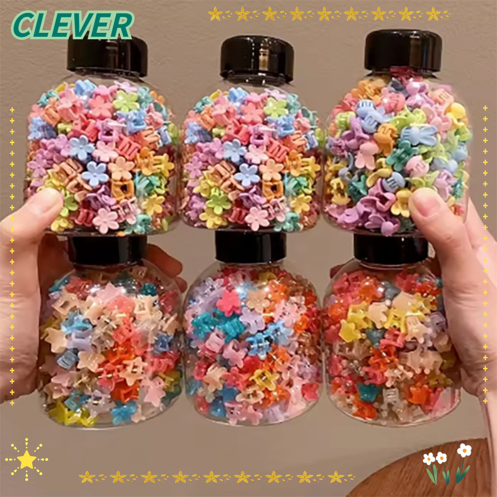 CLEVER 50PCS กิ๊บติดผมขนาดเล็ก, MINI Gentle Grip Baby Broken Hair Tool, Minimalist Non-Slip Bangs Tool จัดแต่งทรงผม