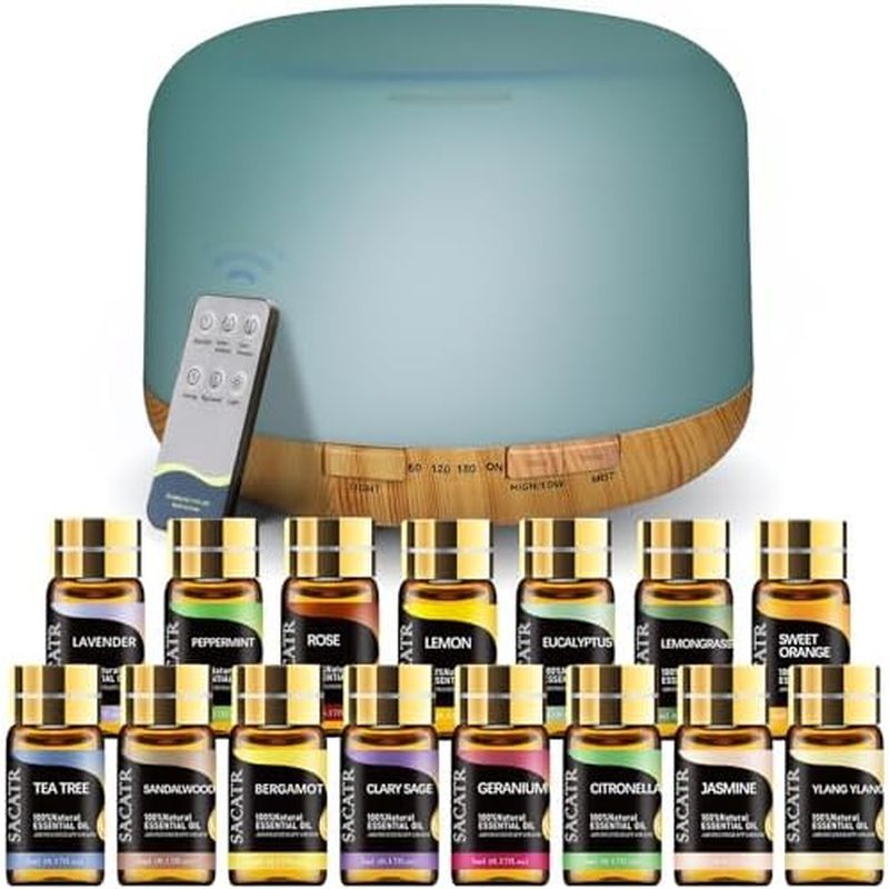 โหมดอัตโนมัติ Mist Home 4 Room Large Ambient 2 Essential Diffuser, Light Diffusers Oil พร้อม 500ml O