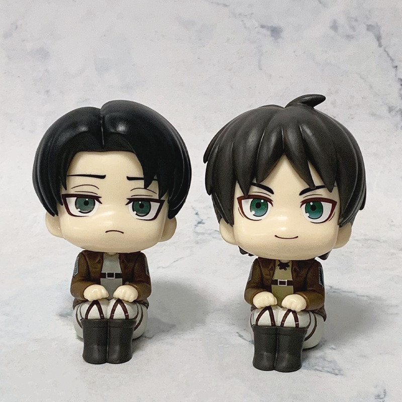 ฟิกเกอร์โจมตีไททัน Eren Jaeger Levi Ackerman