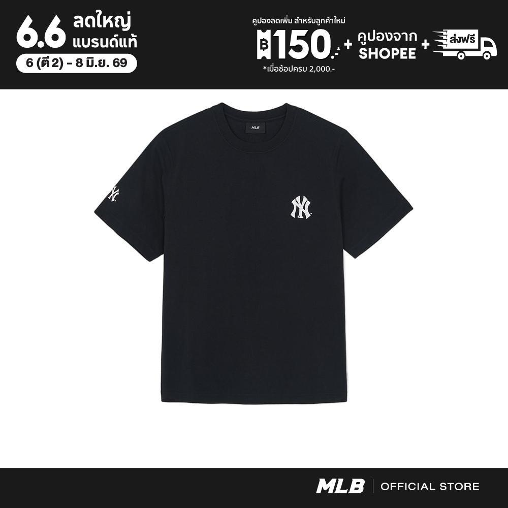 MLB เสื้อยืด ยูนิเซ็กซ์ Basic Street Back Lettering Over Fit T-Shirts รุ่น 3ATSB1063 50BKS สีดำ