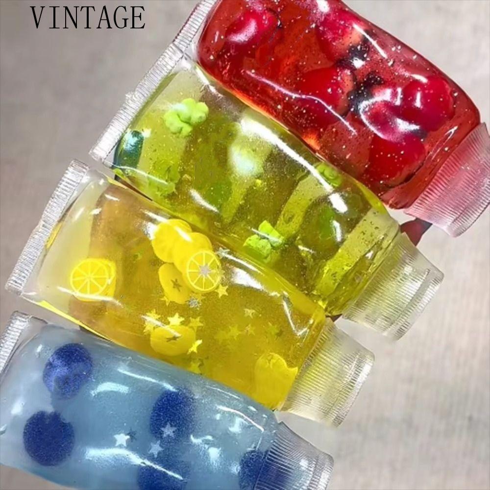 VINTAGE Facial Cleanser Fidget, Soft Elastic Shapeable ยาสีฟัน Squishy ของเล่น, เด็กหยิก Non-Bounce Sensory Squishy ของเล่นเด็กและผู้ใหญ่