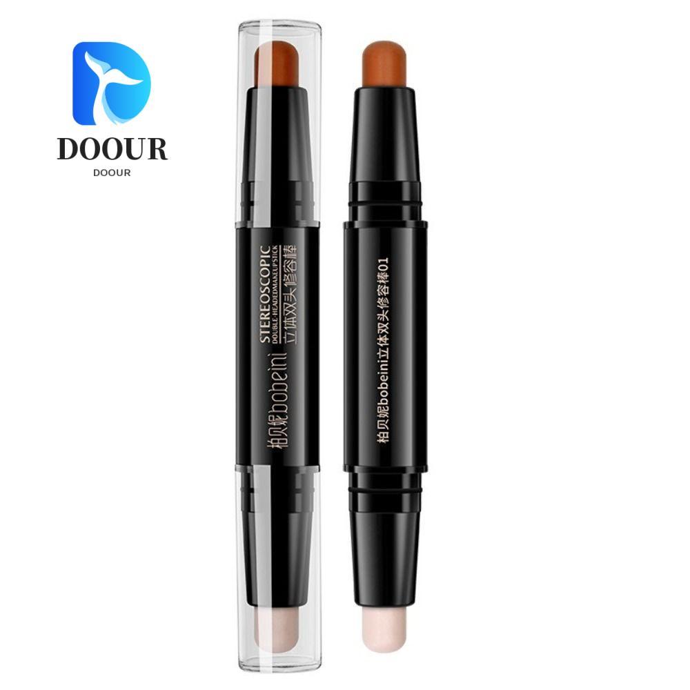 ปากกาคอนซีลเลอร์ DOOUR, แท่งคอนทัวร์หน้า V 2-in-1 สองหัว, แต่งหน้าใบหน้าติดทนนานแท่งกระจ่างใส